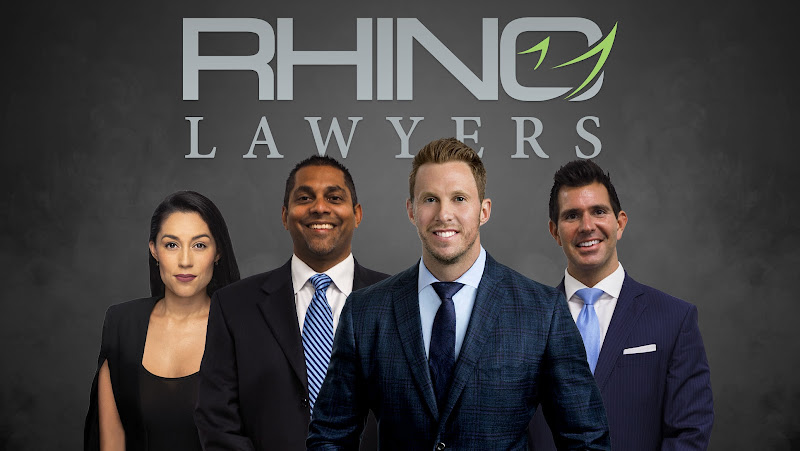RHINO Lawyers attorney collage with logo