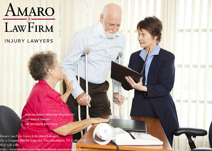 Injured man and his wife meet with a personal injury lawyer.